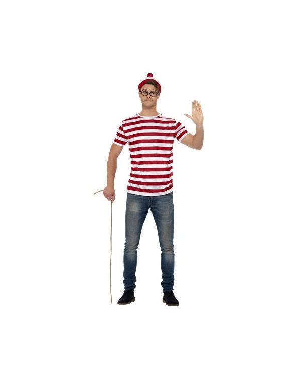 Where&#039;s Wally Adultss Instant Kit - Adult Costume