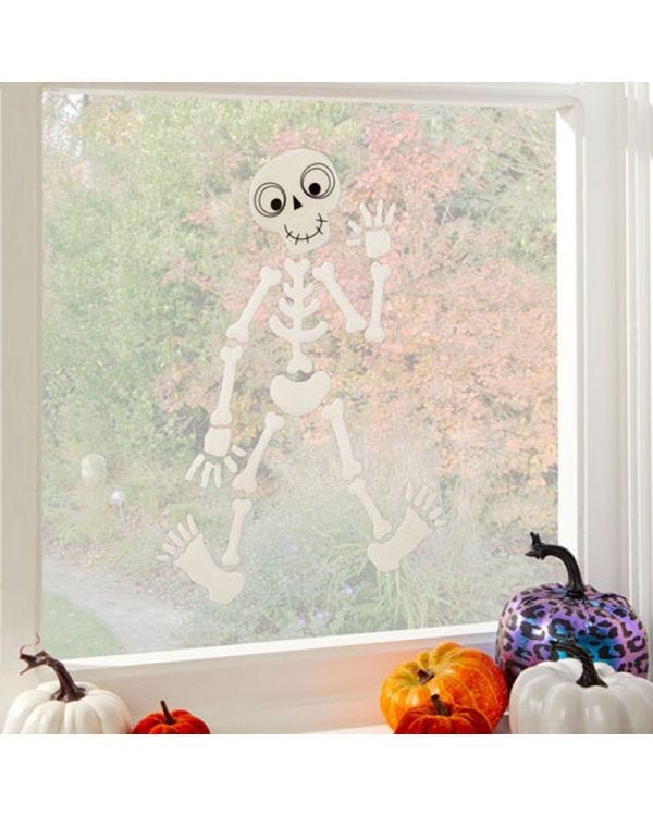Skeleton Gel Window Cling