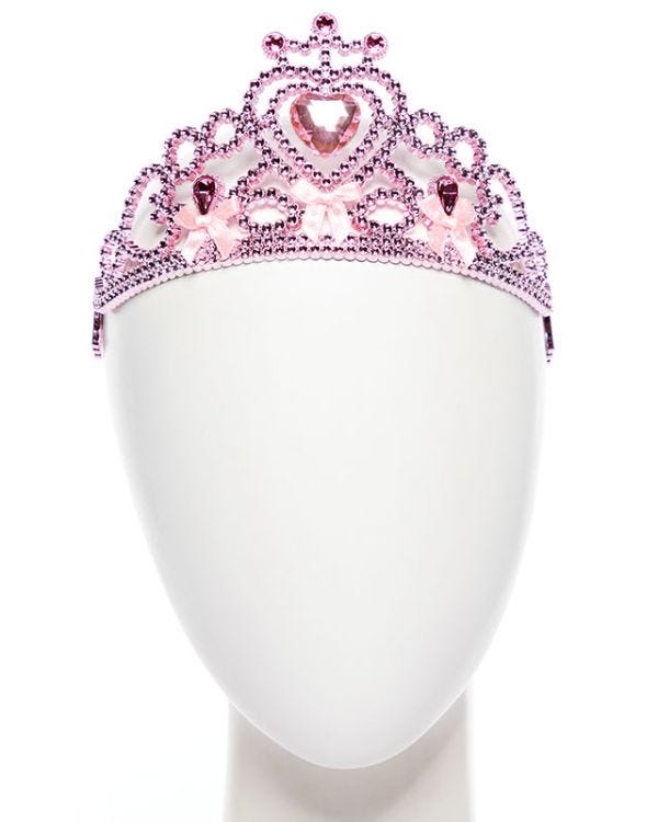 Pink  Heart &amp; Bows Tiara - Child