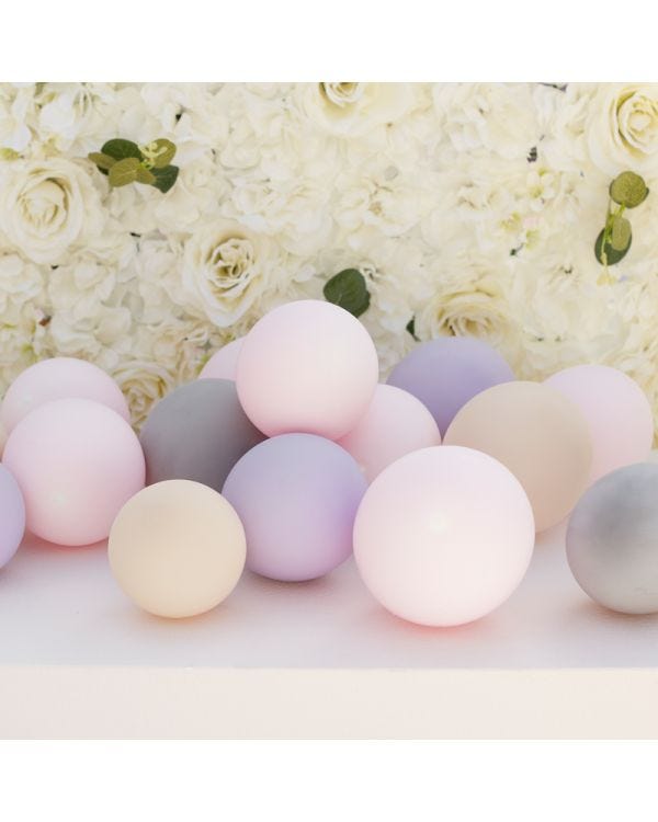 Pink, Grey, Lilac Balloons - 5&quot; Latex (40pk)