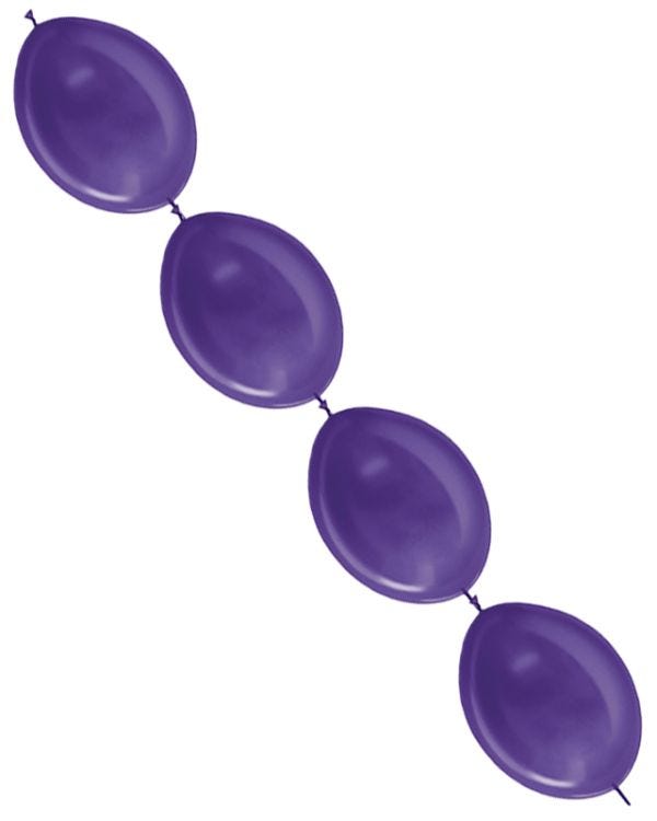 Link-O-Loon Latex Balloons  12&quot; Metallic Violet (50pk)