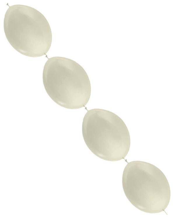 Link-O-Loon Latex Balloons  12&quot; Satin Ivory (50pk)