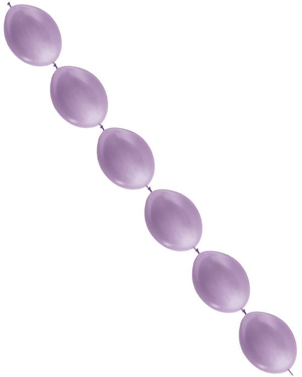 Link-O-Loon Latex Balloons 6&quot; Satin Lilac (100pk)