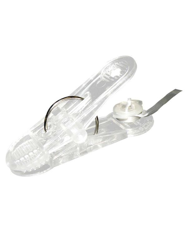 Balloon Clip &amp; Weight with White Ribbon 16g