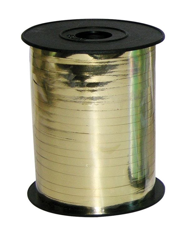 Metallic Gold Balloon Ribbon - 230m x 5mm