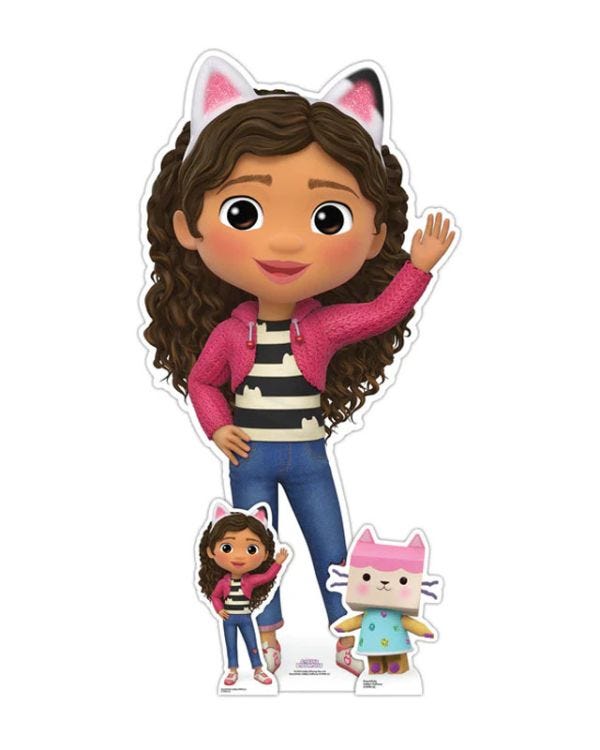 Gabby Waving Gabby&#039;s Dollhouse Cardboard Cutout - 96cm x 48cm
