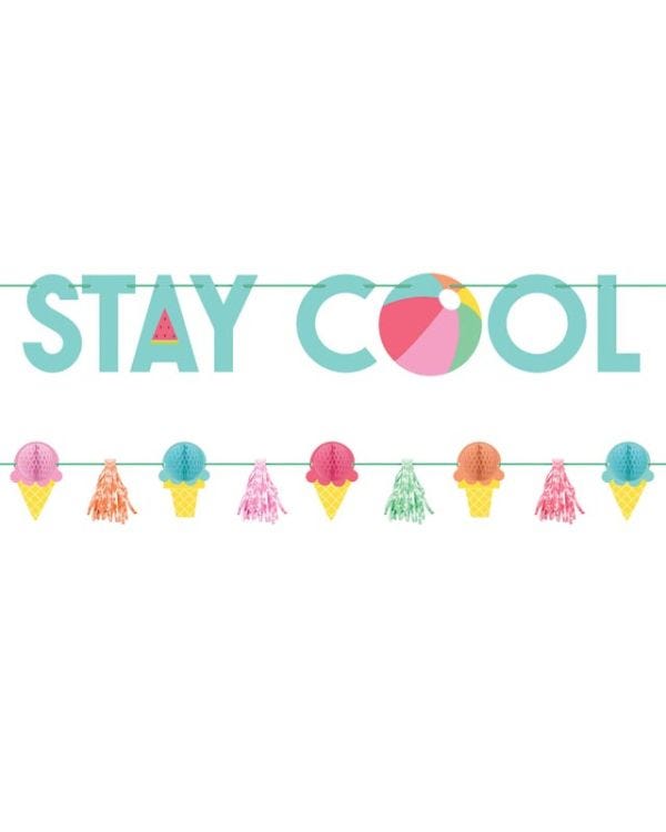 &#039;Stay Cool&#039; Paper Banner Kit (2pk)