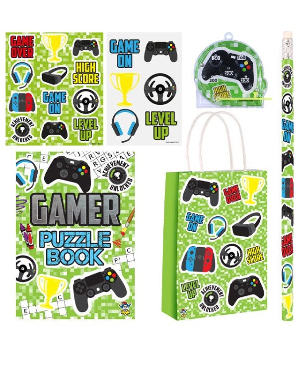 Gamer Pre-Filled Party Bags Sweet Free for 10
