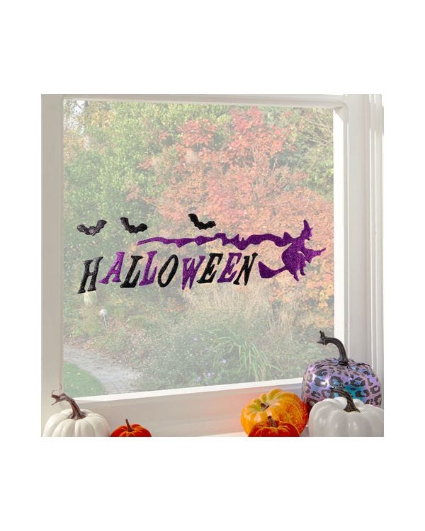 Purple Halloween Gel Clings - 15.5cm x 53cm