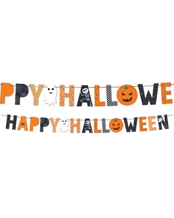 Happy Halloween Letter Banner