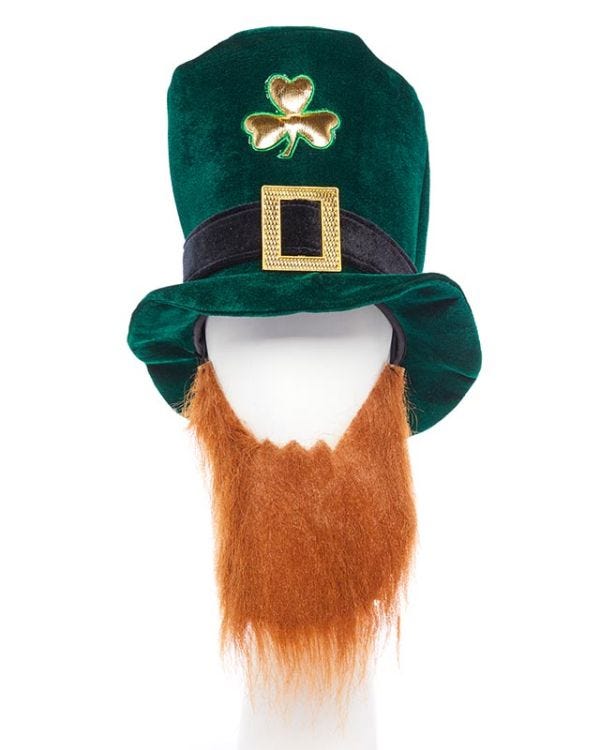 St Patrick&#039;s Day Leprechaun Hat with Beard