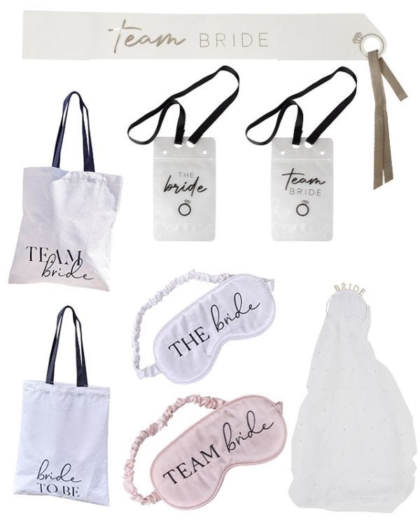 Bride &amp; Bridemaids Hen Party Pamper Kit for 7