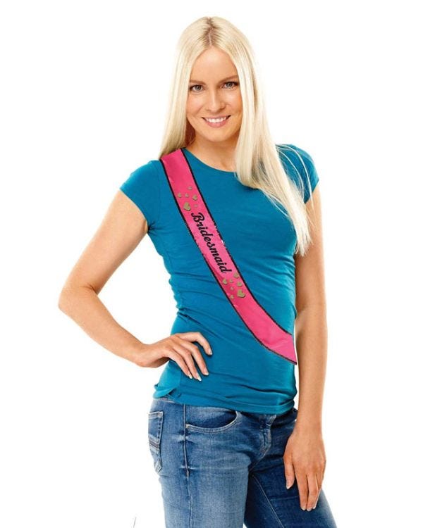 Hen Party Bridesmaid Sequin Sashes