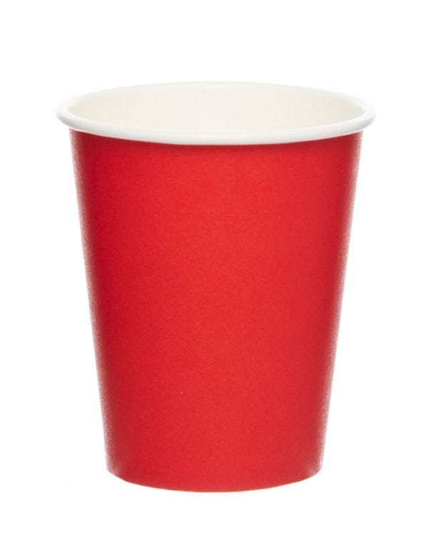 Red Paper Cups - 237ml (8pk)