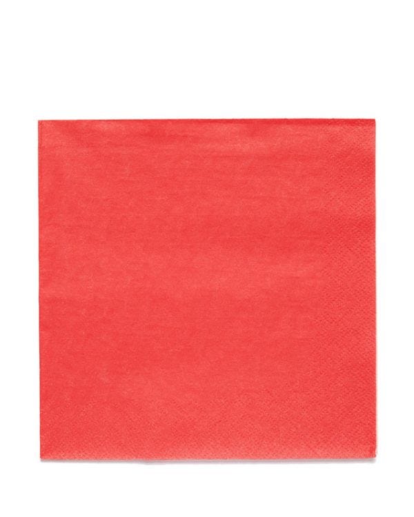 Red Paper Napkins 3ply - 33cm (20pk)