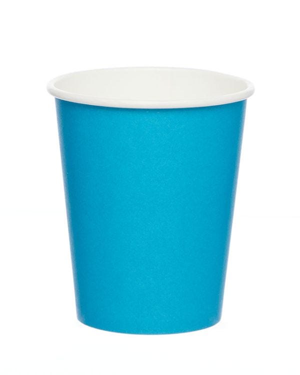 Turquiose Paper Cups - 237ml (8pk)