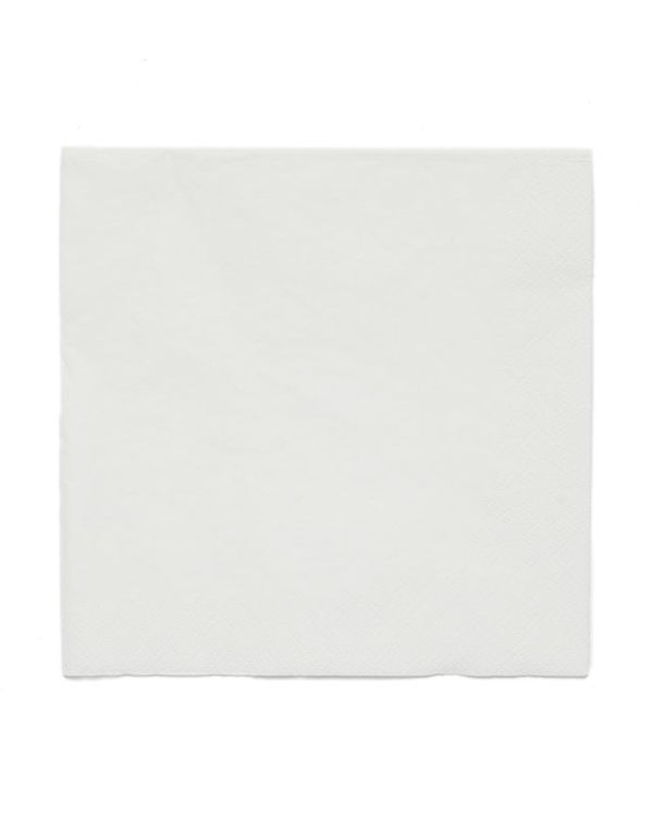 White Paper Napkins 3ply - 33cm (20pk)