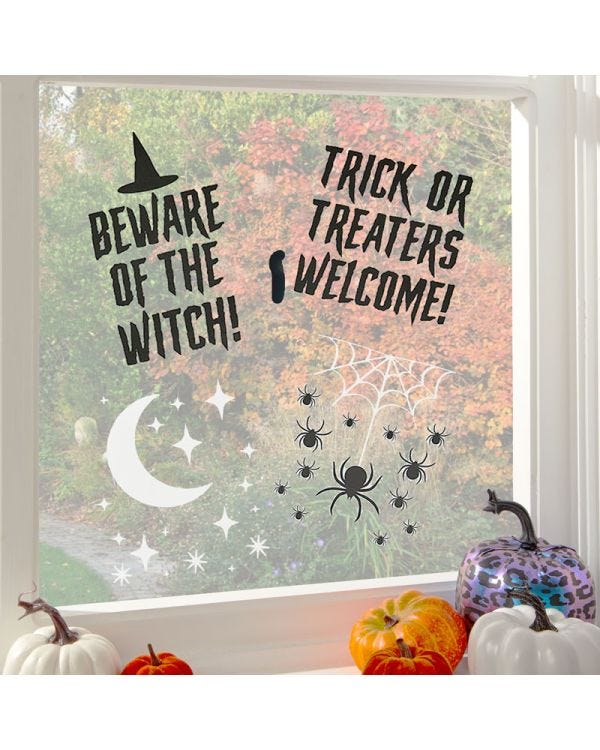 Trick or Treat Window Clings (4pk)