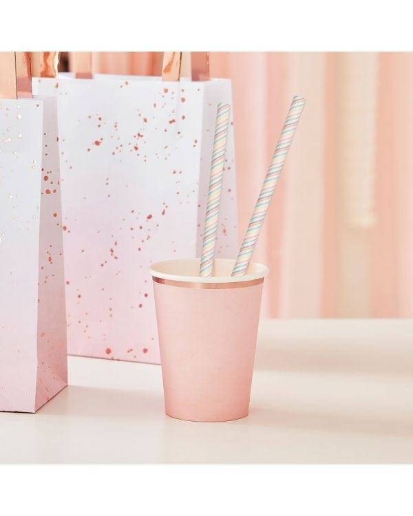 Pastel Stripe Paper Straws (20pk)