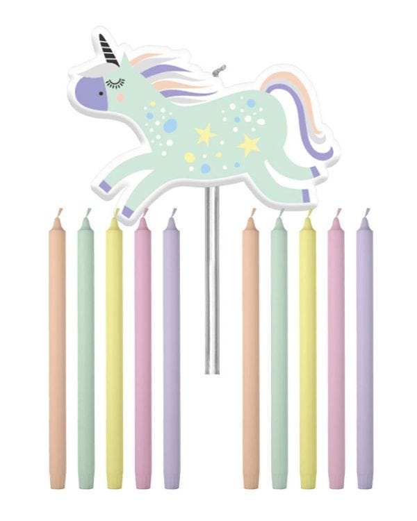 Unicorns &amp; Rainbows Candle Set (11pk)