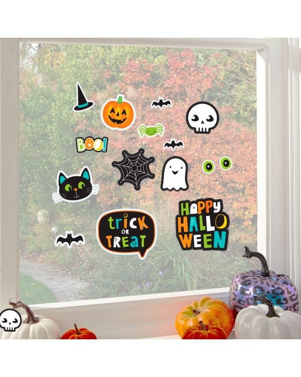 Hallo-ween Friends Window Stickers