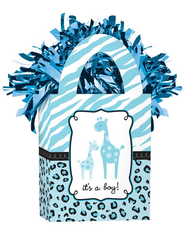 Blue Baby Gift Bag Balloon Weights - 156g