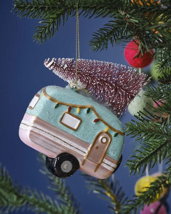 Christmas Caravan Tree Decoration