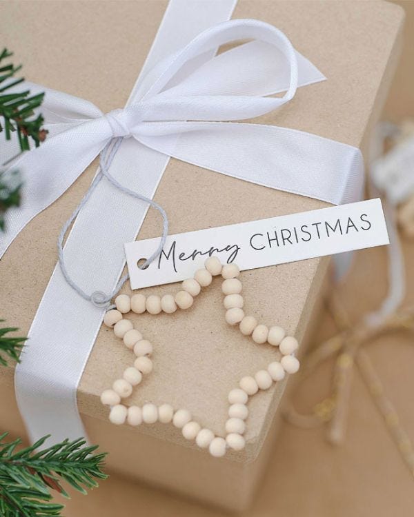 Beaded Star Gift Tags (5pk)