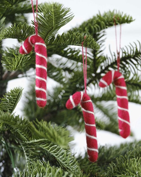 Candy Cane Tree Decoration