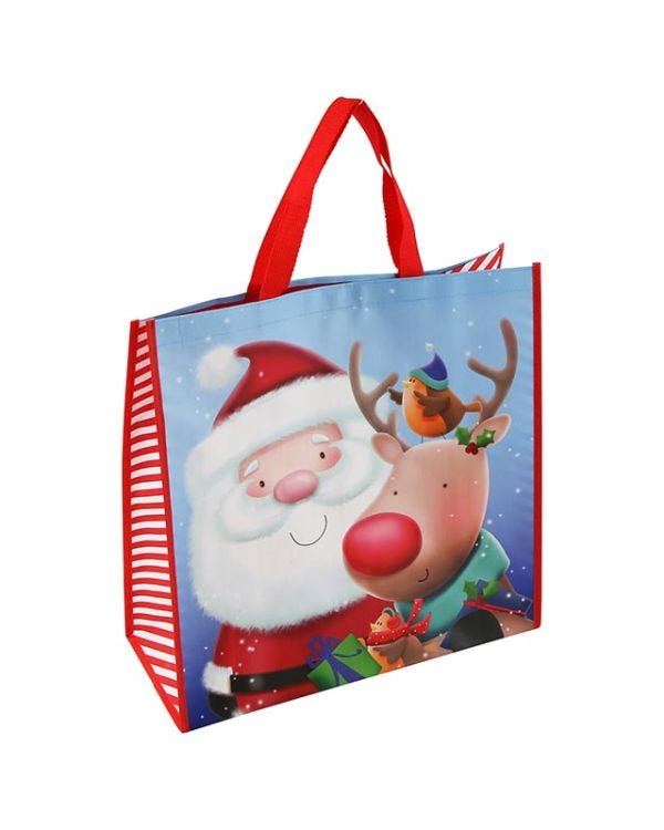 Cute Santa Jumbo Gift Bag - 45cm x 45cm