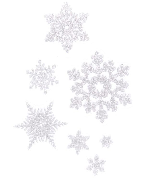 Snowflake Vinyl Window Decorations - 45cm