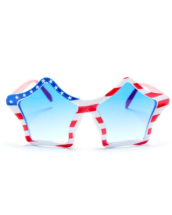 American Flag Glasses