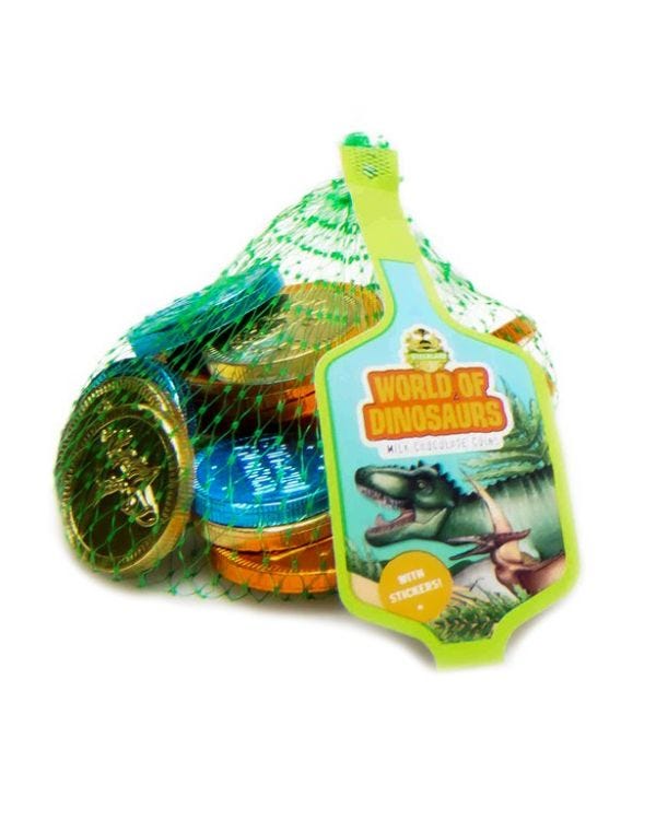 Dinosaur Chocolate Coins - 50g