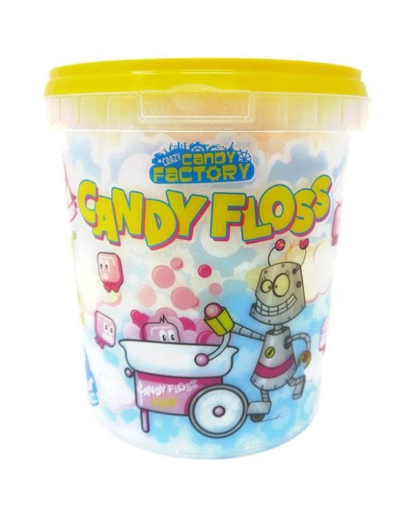 Candy Floss Tub - Strawberry Flavour - 50g