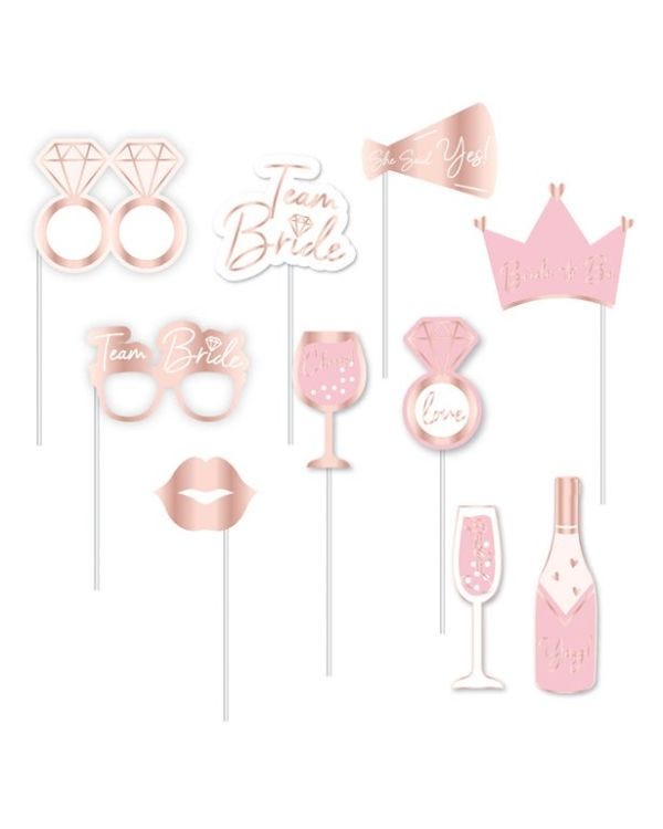 Team Bride Photo Props (10pk)