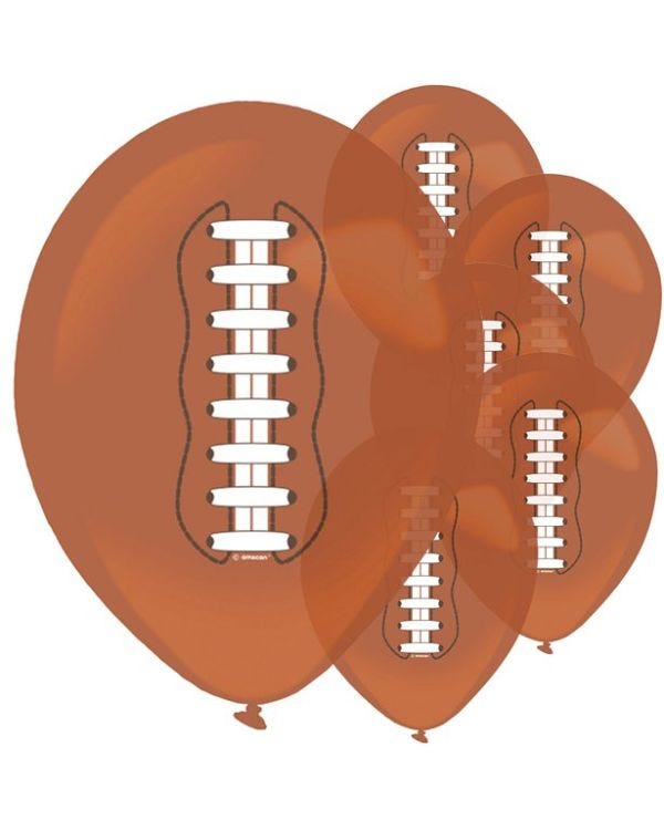Touchdown Balloons - 11&quot; Latex (6pk)