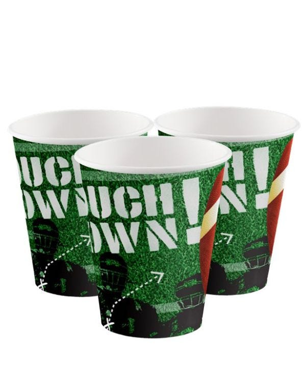 Touchdown Paper Cups - 250ml (8pk)