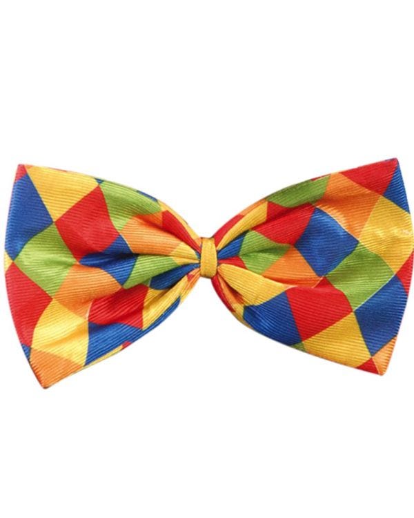 Giant Checked Clown Bow Tie - 29cm