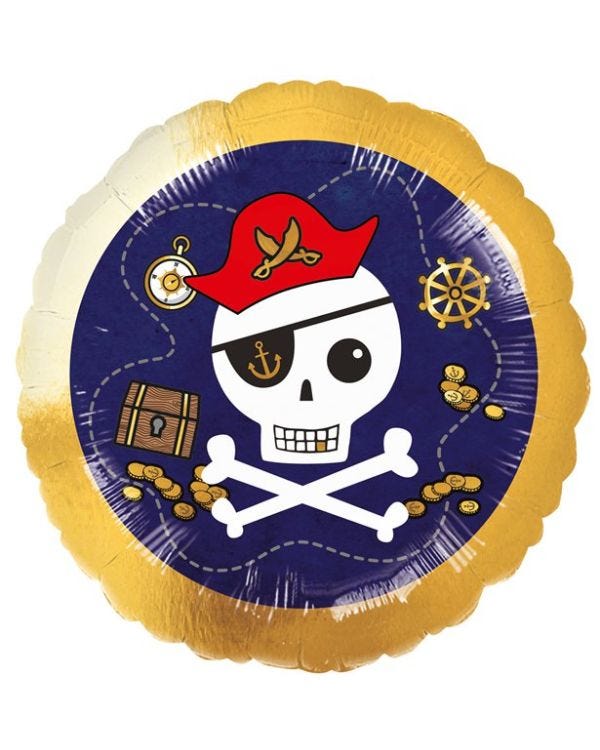 Treasure Island Pirate Balloon - 18&quot; Foil