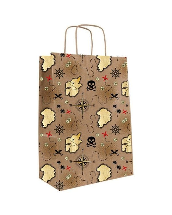 Treasure Island Pirate Paper Treat Bags (8pk)