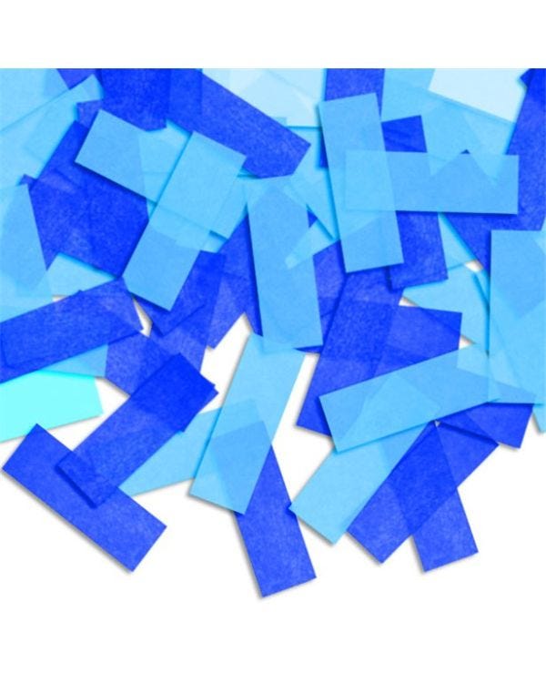 PiÃ±ata Tissue Paper Confetti - Light Blue &amp; Royal Blue  (4g pack)