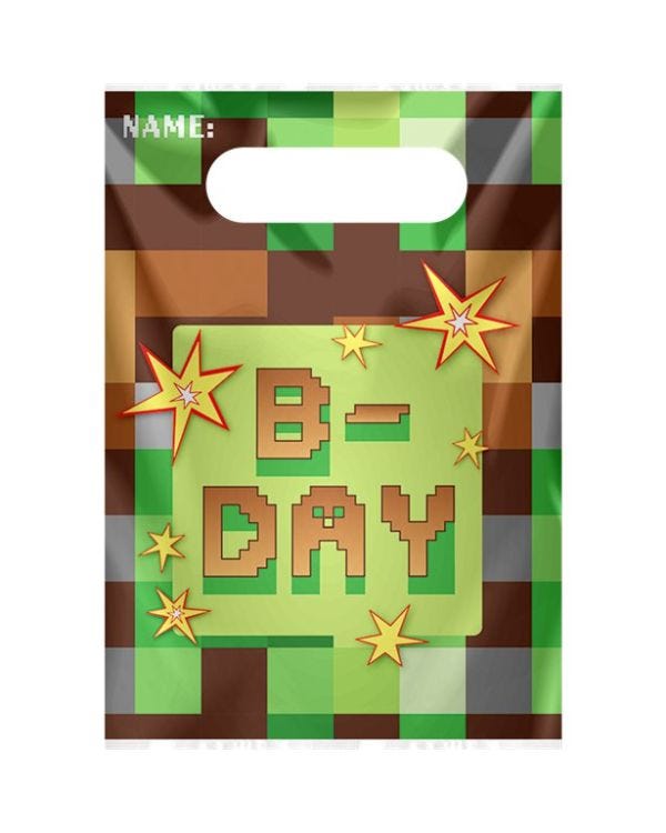 TNT Party Plastic Party Bags (8pk)
