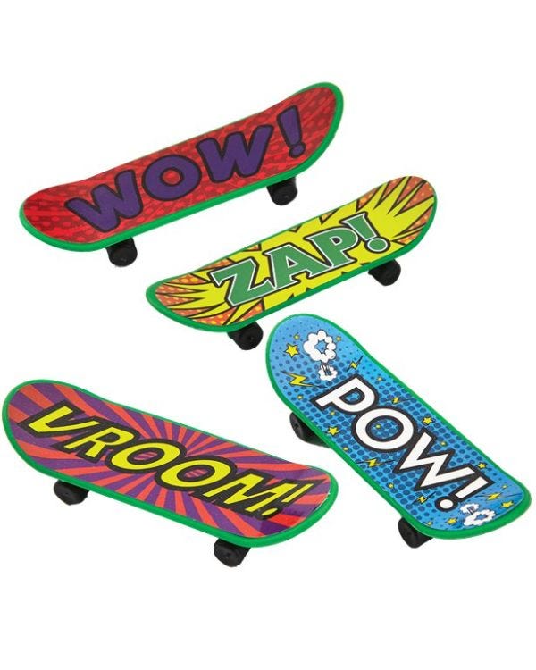 Mini Finger Skateboards - 8cm (4pk)