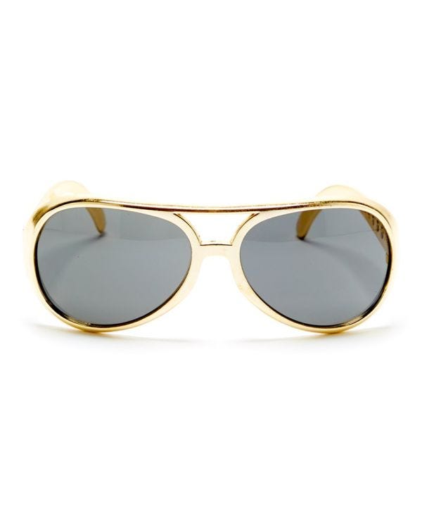 Gold Elvis Style Glasses