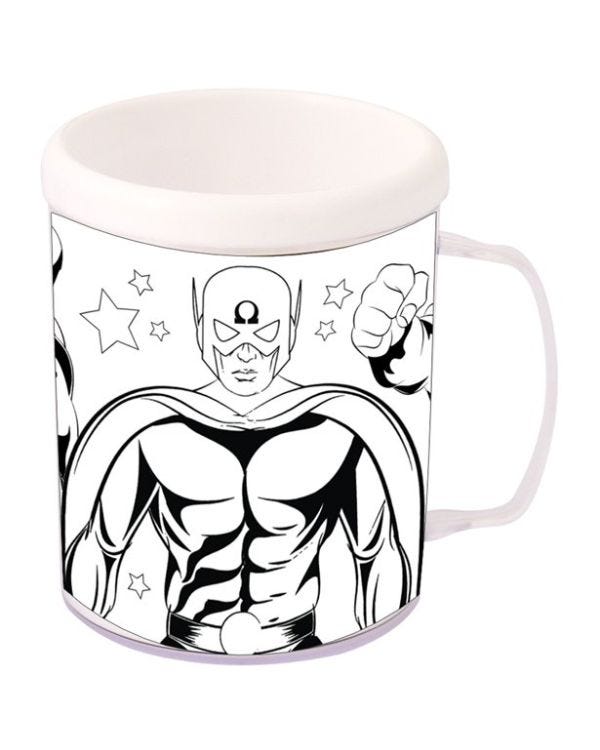 Superhero Colouring Mugs