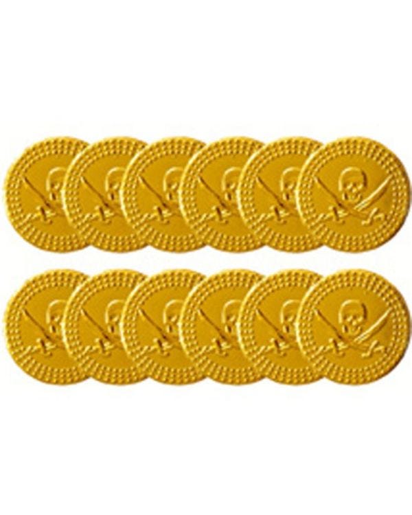 Gold Pirate Coins (12pk)