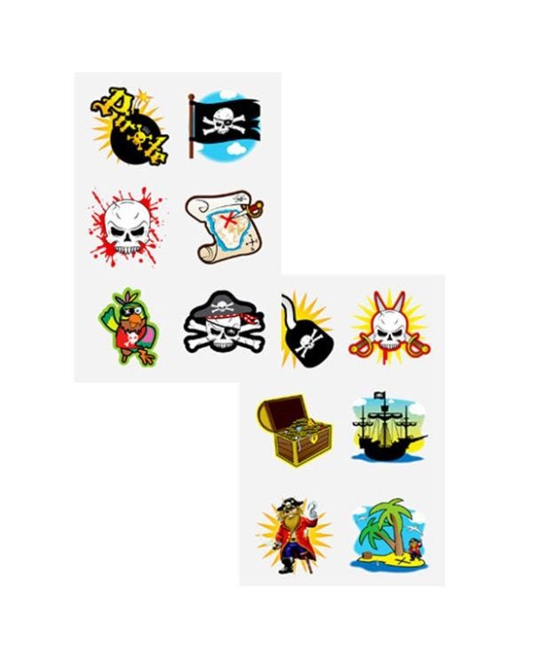 Pirate Tattoo Sheet