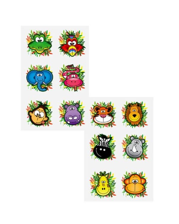 Jungle Tattoo Sheet