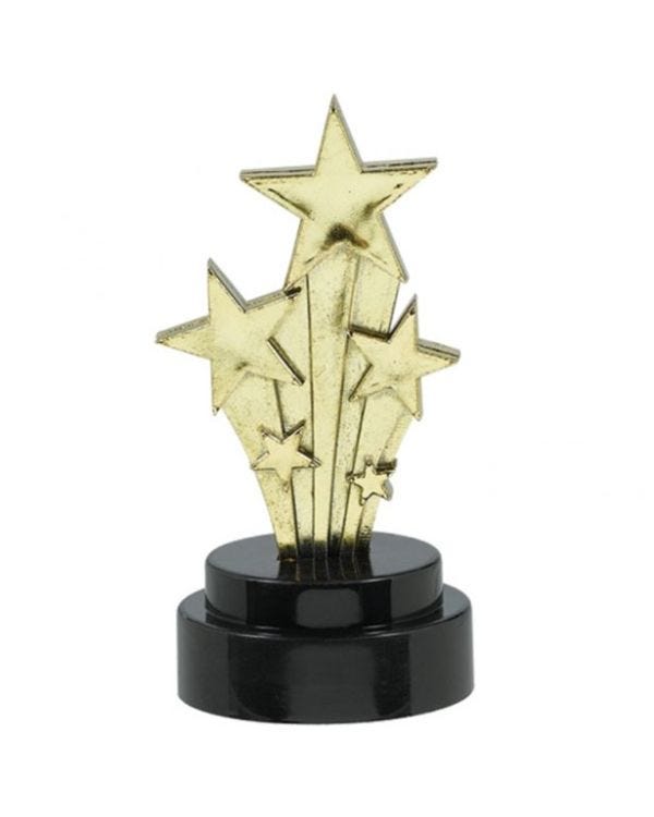Mini Stars Award Trophies - Plastic 10cm (6pk)