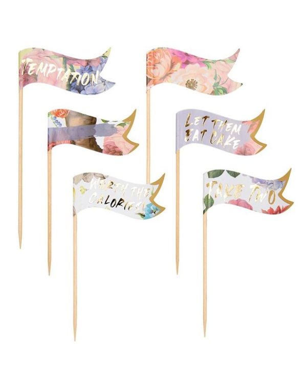 Truly Scrumptious Food Flags (12pk)